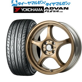 [4/20]割引クーポン配布新品 サマータイヤ ホイール4本セット5ZIGEN ゴジゲン プロレーサー FN01R-C STV15インチ 5.0Jヨコハマ ADVAN アドバン フレバ V701165/55R15