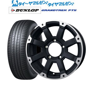 [6/1]P5倍+最大100%ポイントバック！★要エントリー新品 サマータイヤ ホイール4本セットBADX ロックケリー ROCK KELLY MX-I(ジムニー)16インチ 5.5Jダンロップ グラントレック PT5175/80R16