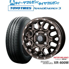 [6/1]P5倍+最大100%ポイントバック！★要エントリー新品 サマータイヤ ホイール4本セットインターミラノ マッドバーン XR-800M14インチ 4.5Jトーヨータイヤ NANOENERGY ナノエナジー 3 165/55R14