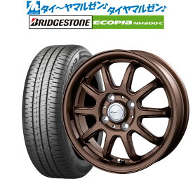 [4/1]P5倍+最大100%ポイントバック！★要エントリー新品 サマータイヤ ホイール4本セットインターミラノ AZ-SPORTS RC-1013インチ 4.0Jブリヂストン ECOPIA エコピア NH200C155/65R13