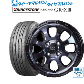 [6/1]P5倍+最大100%ポイントバック！★要エントリー新品 サマータイヤ ホイール4本セットホットスタッフ マッドクロス グレイス17インチ 7.0Jブリヂストン REGNO レグノ GR-XIII(GR-X3)195/45R17