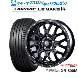 [6/4～10]割引クーポン配布新品 サマータイヤ ホイール4本セットインターミラノ マッドバーン XR-800M17インチ 7.0Jダンロップ LEMANS ルマン V+ (ファイブプラス)215/40R17