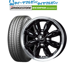 [3/20～26]割引クーポン配布新品 サマータイヤ ホイール4本セットホットスタッフ ララパーム カップ215インチ 5.5Jブリヂストン ECOPIA エコピア NH200C185/65R15