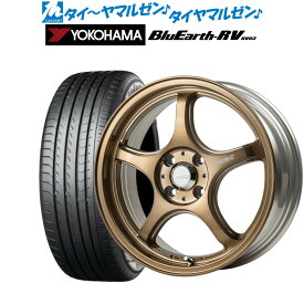 [6/4～10]割引クーポン配布新品 サマータイヤ ホイール4本セット5ZIGEN ゴジゲン プロレーサー FN01R-C STV17インチ 7.0Jヨコハマ BluEarth ブルーアース RV03(RV-03)205/50R17