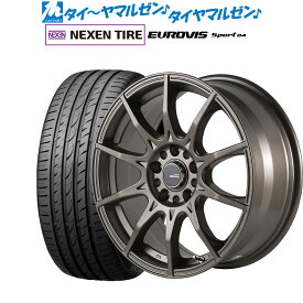 [6/4～10]割引クーポン配布新品 サマータイヤ ホイール4本セット5ZIGEN ゴジゲン ブラックマン ジーアイ17インチ 7.0JNEXEN ネクセン ロードストーン ユーロビズ Sport 04205/55R17