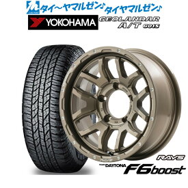 [6/4～10]割引クーポン配布新品 サマータイヤ ホイール4本セットレイズ チームデイトナ F6ブースト for JIMNY/JIMNY SIERRA16インチ 6.0Jヨコハマ GEOLANDAR ジオランダー A/T(G015)185/85R16