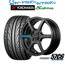 [6/1]P5倍+最大100%ポイントバック！★要エントリー新品 サマータイヤ ホイール4本セットレイズ グラムライツ 57 C6 SPEC-M16インチ 5.5Jヨコハマ DNA S.drive ドライブ (ES03/ES03N)165/45R16