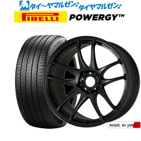 [5/18]ストアポイント3倍!!新品 サマータイヤ ホイール4本セットワーク エモーション CR kiwami18インチ 7.5Jピレリ POWERGY (パワジー)235/45R18