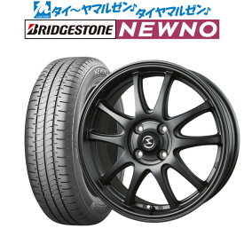 [6/4～10]割引クーポン配布新品 サマータイヤ ホイール4本セットBADX エスホールド S-5V14インチ 4.5Jブリヂストン NEWNO ニューノ155/65R14