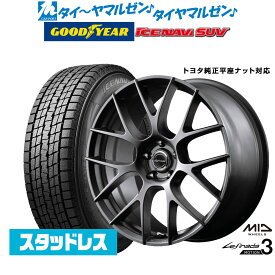 [3/20～26]割引クーポン配布40系アルファード/ヴェルファイア対応【2023年製】新品スタッドレスタイヤ ホイール4本セットMID レフィナーダ モーション319インチ 7.0Jグッドイヤー ICE NAVI アイスナビ SUV225/55R19
