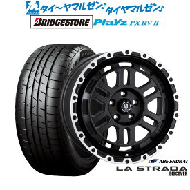 [超ポイントバック祭]P5倍！新品 サマータイヤ ホイール4本セット阿部商会 ラ・ストラーダ ディスカバー17インチ 7.0Jブリヂストン PLAYZ プレイズ PX-RVII215/60R17