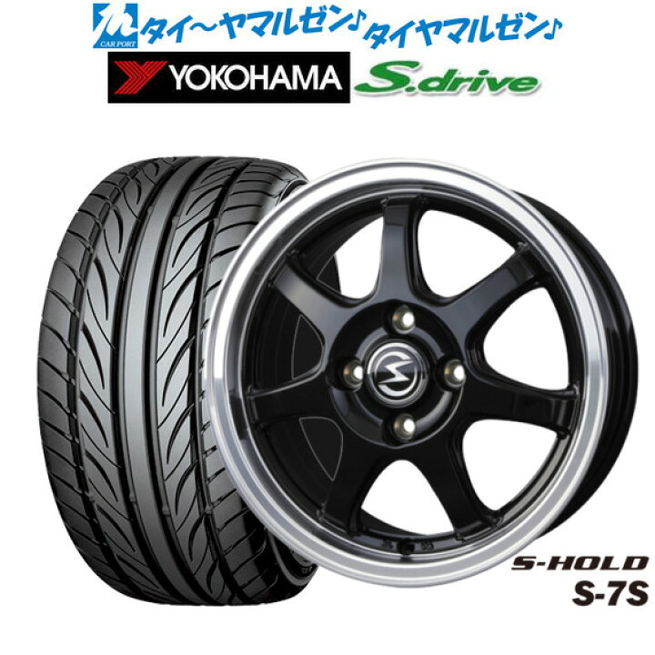 楽天市場】新品 サマータイヤ ホイール4本セットBADX エスホールド S 