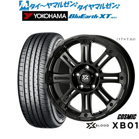 新品 サマータイヤ ホイール4本セットコスミック クロスブラッド XB0117インチ 7.0Jヨコハマ BluEarth ブルーアース XT (AE61)195/60R17