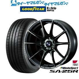 [6/4～10]割引クーポン配布新品 サマータイヤ ホイール4本セットウェッズ ウェッズスポーツ SA-25R17インチ 7.0Jグッドイヤー エフィシエント グリップ RVF02215/50R17