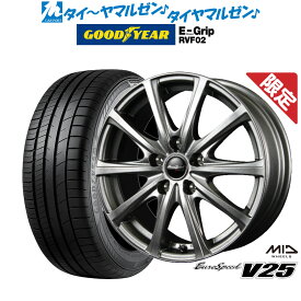 【数量限定】新品 サマータイヤ ホイール4本セットMID ユーロスピード V2517インチ 7.0Jグッドイヤー エフィシエント グリップ RVF02215/55R17