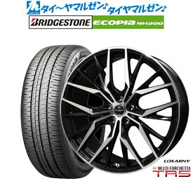 [6/4～10]割引クーポン配布新品 サマータイヤ ホイール4本セットBADX ロクサーニ マルチフォルケッタ TR518インチ 7.5Jブリヂストン ECOPIA エコピア NH200225/45R18