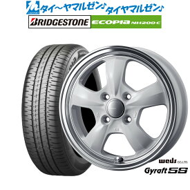 [6/4～10]割引クーポン配布新品 サマータイヤ ホイール4本セットウェッズ グラフト 5S15インチ 5.5Jブリヂストン ECOPIA エコピア NH200C175/65R15