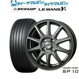 [6/4～10]割引クーポン配布新品 サマータイヤ ホイール4本セットBADX ロクサーニスポーツ SP1016インチ 6.0Jダンロップ LEMANS ルマン V+ (ファイブプラス)185/60R16