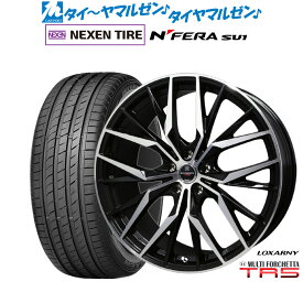 [6/4～10]割引クーポン配布新品 サマータイヤ ホイール4本セットBADX ロクサーニ マルチフォルケッタ TR518インチ 7.5JNEXEN ネクセン N FERA SU1215/40R18