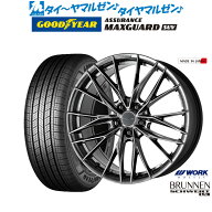 新品 サマータイヤ ホイール4本セットワーク シュヴァート ブルネン LX19インチ 8.0Jグッドイヤー ASSURA…