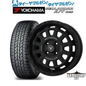 [6/4～10]割引クーポン配布新品 サマータイヤ ホイール4本セットBADX ロクサーニ バトルシップ NEO(ネオ)(4-100)14インチ 4.5Jヨコハマ GEOLANDAR ジオランダー A/T(G015)155/65R14