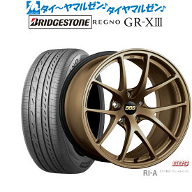 [6/1]P5倍+最大100%ポイントバック！★要エントリー新品 サマータイヤ ホイール4本セットBBS JAPAN RI-A18インチ 8.5Jブリヂストン REGNO レグノ GR-XIII(GR-X3)215/45R18