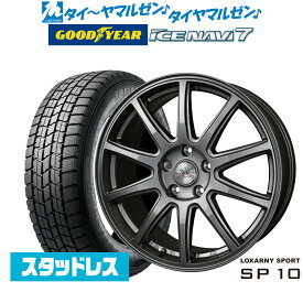 [18日]割引クーポン配布【2025年製】新品 スタッドレスタイヤ ホイール4本セットBADX ロクサーニスポーツ SP1015インチ 6.0Jグッドイヤー ICE NAVI アイスナビ 7 日本製 195/65R15
