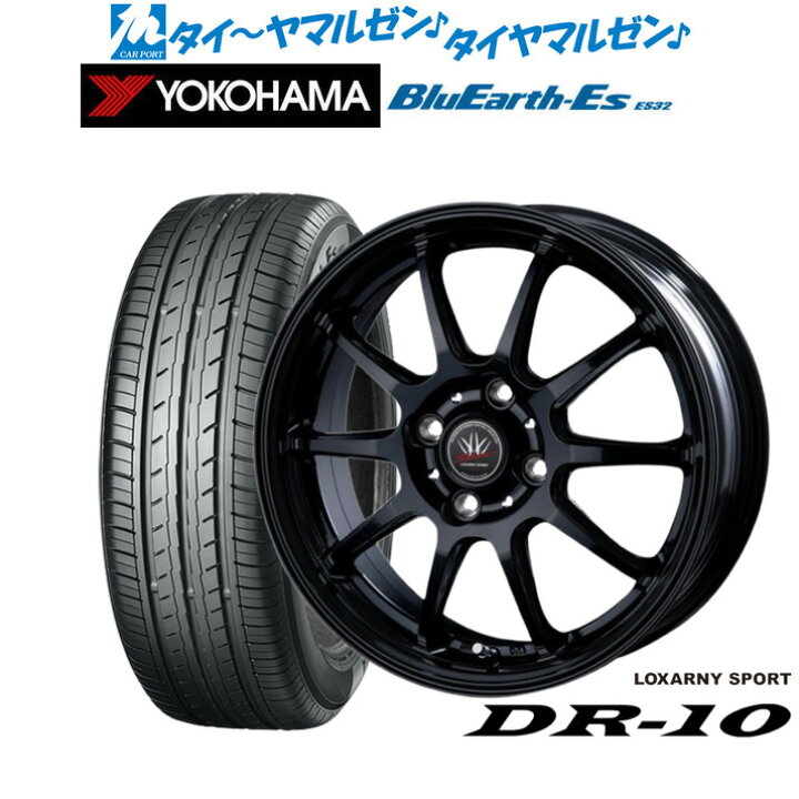 【数量限定】BADX ロクサーニスポーツ RS-10 16インチ 6.5J ヨコハマ BluEarth-ES ブルーアースイーエス ES32 195/60R16 サマータイヤ ホイール4本セット