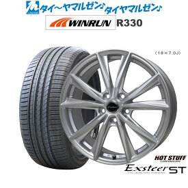 新品 サマータイヤ ホイール4本セットホットスタッフ エクスター ST18インチ 7.0JWINRUN ウインラン R330215/35R18