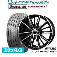 [SS限定]P最大46倍&クーポン配布新品 スタッドレスタイヤ ホイール4本セットBADX AMD G-Line SP17インチ …