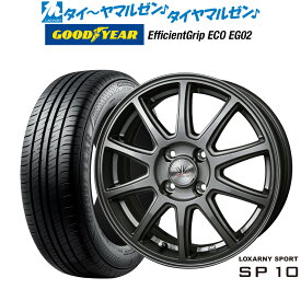 [6/4～10]割引クーポン配布新品 サマータイヤ ホイール4本セットBADX ロクサーニスポーツ SP1016インチ 6.0Jグッドイヤー エフィシエント グリップ エコ EG02185/55R16