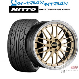 [5/23～26]割引クーポン配布新品 サマータイヤ ホイール4本セットBBS JAPAN LM19インチ 8.5JNITTO NT555 G2 215/35R19