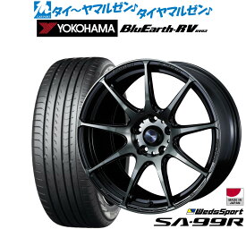 [5/18]ストアポイント3倍!!新品 サマータイヤ ホイール4本セットウェッズ ウェッズスポーツ SA-99R18インチ 7.5Jヨコハマ BluEarth ブルーアース RV03(RV-03)215/45R18