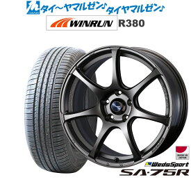 [6/4～10]割引クーポン配布新品 サマータイヤ ホイール4本セットウェッズ ウェッズスポーツ SA-75R17インチ 7.0JWINRUN ウインラン R380215/60R17