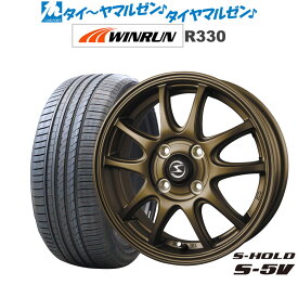 [6/4～10]割引クーポン配布新品 サマータイヤ ホイール4本セットBADX エスホールド S-5V15インチ 4.5JWINRUN ウインラン R330165/50R15