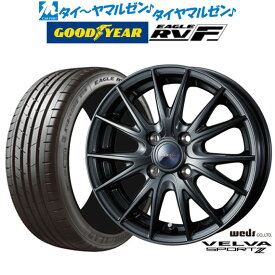 [6/4～10]割引クーポン配布新品 サマータイヤ ホイール4本セットウェッズ ヴェルヴァ SPORT2 (スポルト2)15インチ 4.5Jグッドイヤー イーグル RV-F(RVF)165/60R15