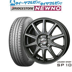 [6/22〜26]割引クーポン配布新品 サマータイヤ ホイール4本セットBADX ロクサーニスポーツ SP1014インチ 4.5Jブリヂストン NEWNO ニューノ155/65R14