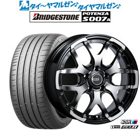 [6/4～10]割引クーポン配布新品 サマータイヤ ホイール4本セットタナベ SSR ディバイド ZS17インチ 7.0Jブリヂストン POTENZA ポテンザ S007A215/40R17