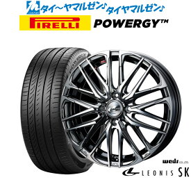 [6/4～10]割引クーポン配布新品 サマータイヤ ホイール4本セットウェッズ レオニス SK15インチ 4.5Jピレリ POWERGY (パワジー)165/55R15