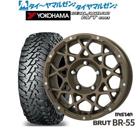 [マラソン期間]割引クーポン配布新品 オフロードタイヤ ホイール4本セットトライスター BRUT BR-5516インチ 5.5Jヨコハマ GEOLANDAR ジオランダー MT (G003)195/80R16