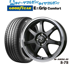 新品 サマータイヤ ホイール4本セットBADX エスホールド S-7S15インチ 4.5Jグッドイヤー エフィシエント グリップ コンフォート165/55R15