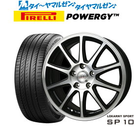 [6/4～10]割引クーポン配布新品 サマータイヤ ホイール4本セットBADX ロクサーニスポーツ SP1016インチ 6.5Jピレリ POWERGY (パワジー)215/55R16