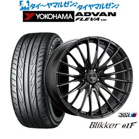 [6/1]P5倍+最大100%ポイントバック！★要エントリー新品 サマータイヤ ホイール4本セットタナベ SSR ブリッカー 01F20インチ 8.5Jヨコハマ ADVAN アドバン フレバ V701245/40R20