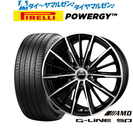 [6/4～10]割引クーポン配布新品 サマータイヤ ホイール4本セットBADX AMD G-Line SP17インチ 7.0Jピレリ POWERGY (パワジー)215/55R17