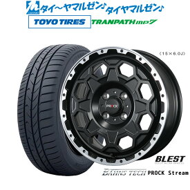 新品 サマータイヤ ホイール4本セットニューレイトン バーンズテック プロックストリーム15インチ 6.0Jトーヨータイヤ トランパス TRANPATH mp7 175/65R15