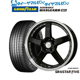 [6/15]割引クーポン配布新品 サマータイヤ ホイール4本セットBADX ロクサーニ グラスターファイブ18インチ 7.0Jグッドイヤー ASSURANCE MAXGUARD SUV215/55R18