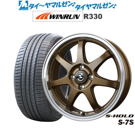 [6/4～10]割引クーポン配布新品 サマータイヤ ホイール4本セットBADX エスホールド S-7S15インチ 4.5JWINRUN ウインラン R330165/55R15