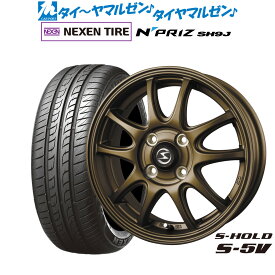 [6/4～10]割引クーポン配布新品 サマータイヤ ホイール4本セットBADX エスホールド S-5V15インチ 4.5JNEXEN ネクセン N priz SH9J165/55R15