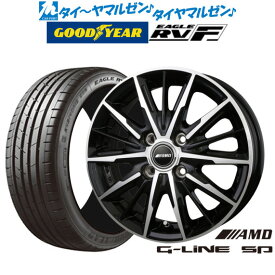 [6/4～10]割引クーポン配布新品 サマータイヤ ホイール4本セットBADX AMD G-Line SP15インチ 4.5Jグッドイヤー イーグル RV-F(RVF)165/60R15