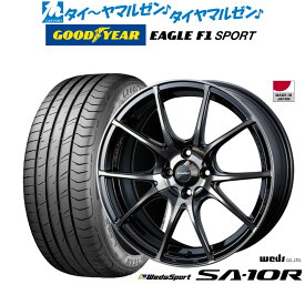 [6/4～10]割引クーポン配布新品 サマータイヤ ホイール4本セットウェッズ ウェッズスポーツ SA-10R16インチ 6.5Jグッドイヤー イーグル F1 SPORT195/50R16